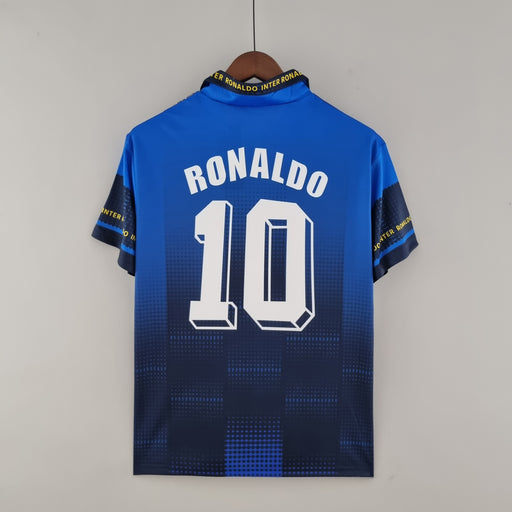 97-98インテル Inter Milan(H)＃10 ロナウド RONALDO 半袖 UMBRO正規 ...